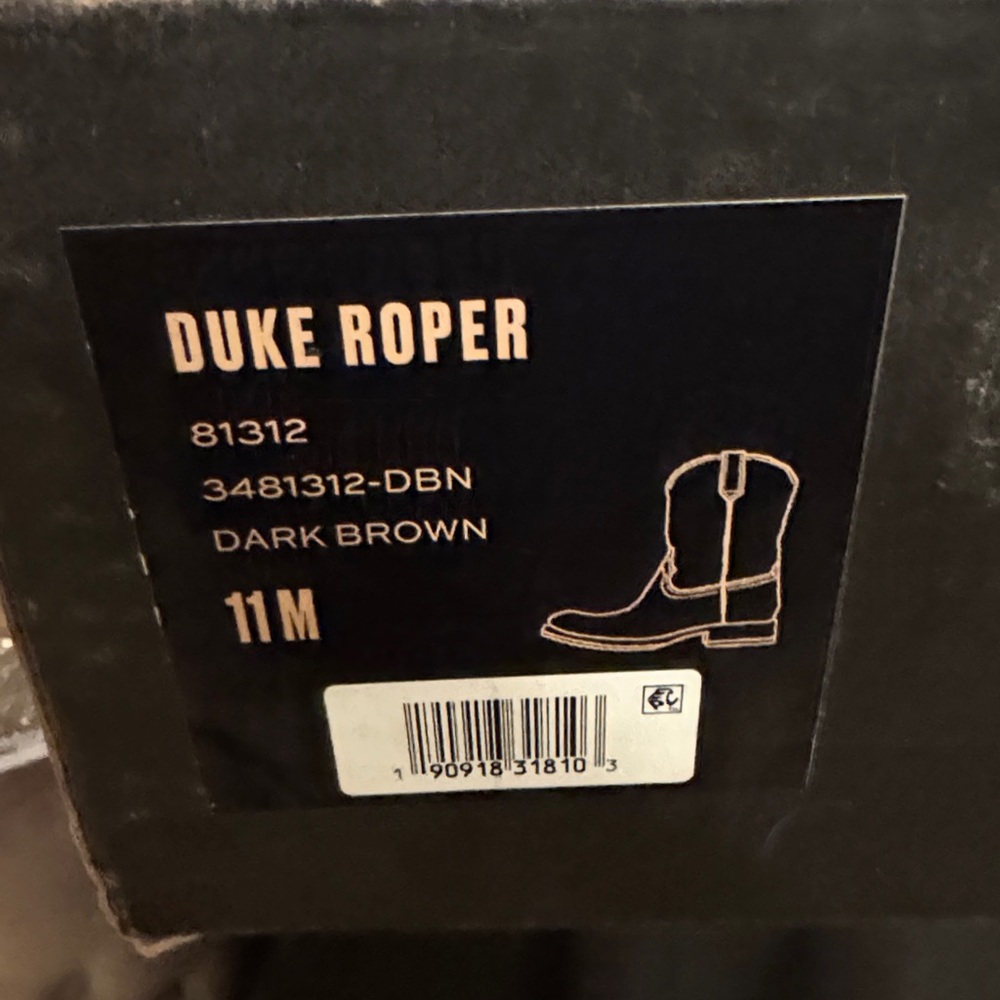 Frye Mens sz 11 Dark Brown Leather  ROPER Boots NWT - Picture 10 of 10